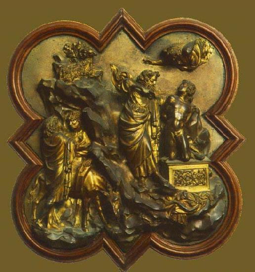 Lorenzo Ghiberti Sacrifice of Isaac oil painting picture